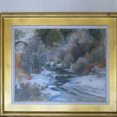 Untitled Winter Scene By Richard Alan Nichols O.P.A.