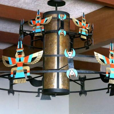 Vintage 1960 "Knife Wing Kachina" Chandelier