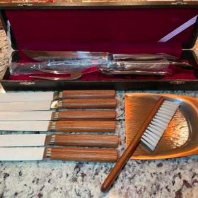 Vintage COPCO Steak Knives, Carving Set & More