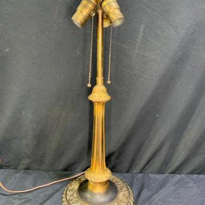 Antique Ornate 3-Light Table Lamp
