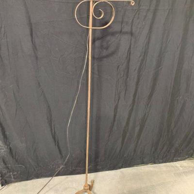 Antique Primitive Iron Floor Lamp