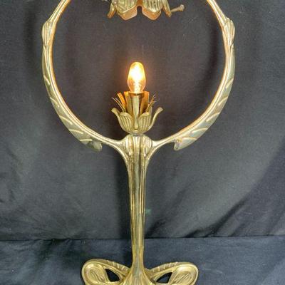 Art Nouveau Style Hoop Lamp
