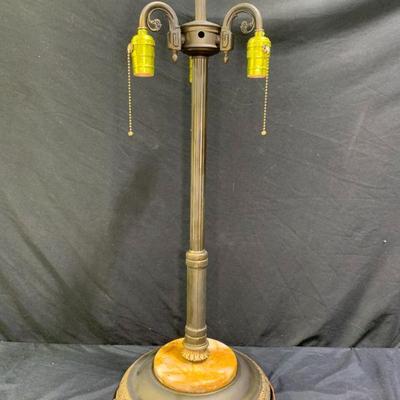 Italian Rococo Marble Base 3-Light Lamp
