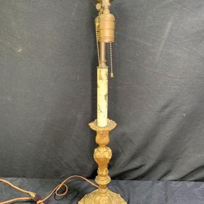Victorian Nouveau Candle Stick Table Lamp
