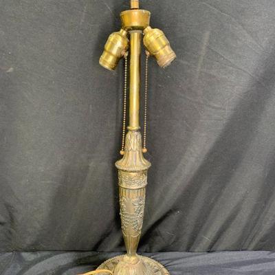 2-Light Decorative Metal Table Lamp
