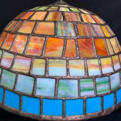 Pasquine Multi-Color Leaded Glass Shade
