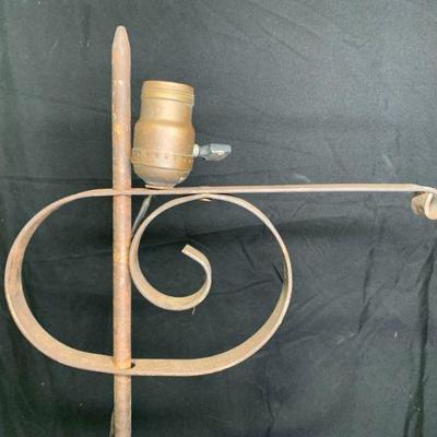 Antique Primitive Iron Floor Lamp