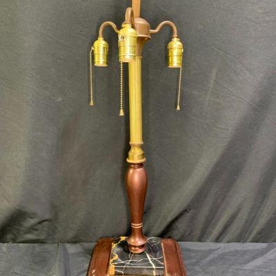 Universal Lamp Marble Base 3-Light Lamp
