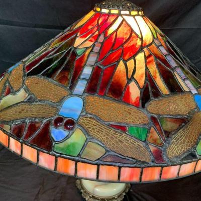 Leaded Glass Dragonfly Shade

