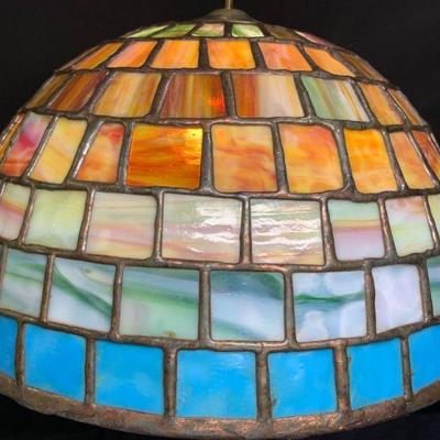 Pasquine Multi-Color Leaded Glass Shade
