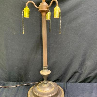 3-Light Pillar Style Lamp Base
