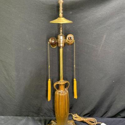 Vintage Brass Deco Urn Style Lamp Base
