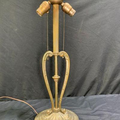 Antique AW Reiser 2-Light Table Lamp
