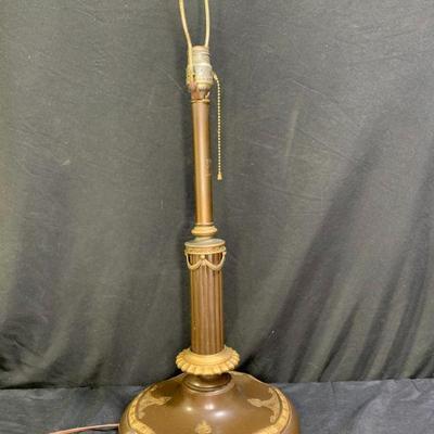 Vintage Rembrandt Baroque Style Footed Lamp