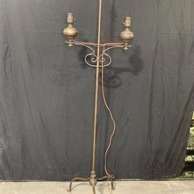 Antique Converted Victorian Piano Lamp