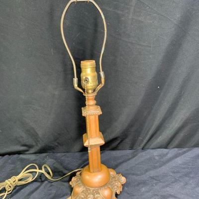 Vintage Table Lamp with Lion Design
