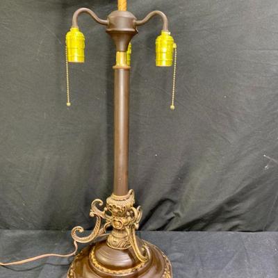 Gilt Scrolled French Nouveau Lamp Base