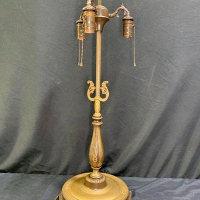 Vintage Rembrandt 3-Light Footed Table Lamp