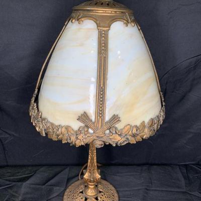 Bradley & Hubbard School Bronze Lamp
