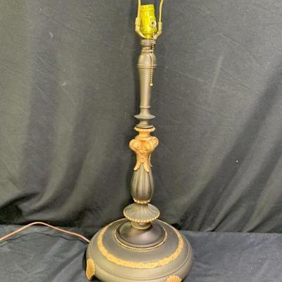 Black w/ Gold Accent Table Lamp
