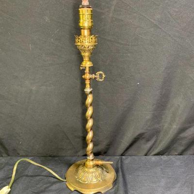 1880's Converted Gas Table Lamp
