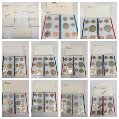 Lot 105-C: 1970s U.S. Uncirculated Coin Sets