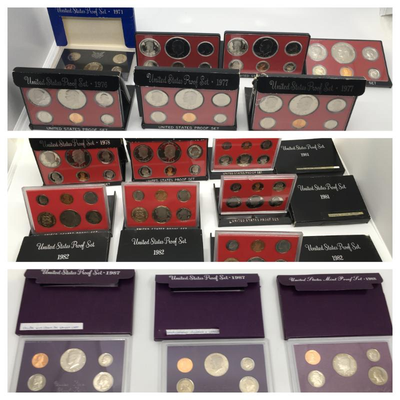 Lot 102-C: 1970s-90s U.S. Proof Sets