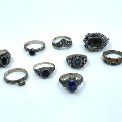 Lot 010-J: Sterling Ring Collection