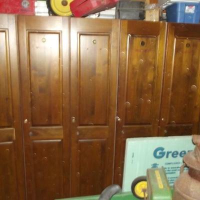 6ft. Solid wood Lockers (from country club).
