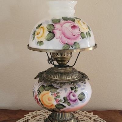 Vintage Gone With the Wind Hurricane Lamp