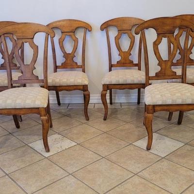 (6) Vintage Upholstered Dining Chairs