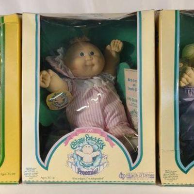 3 1984-85 Cabbage Patch Kids in Box