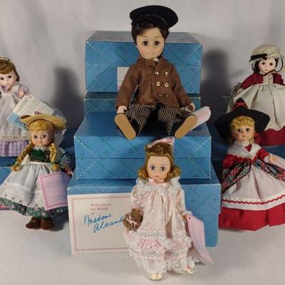 6 Madame Alexander Dolls in Boxes