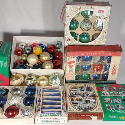 Vintage Glass Ball Christmas Ornaments
