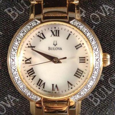 Bulova 98R156 Womens Diamond & MOP Watch (NIB)