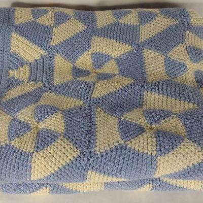 Blue & White Crochet 
