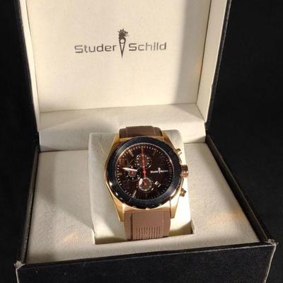 Studer Schild Mens Chronograph Wrist Watch (New)