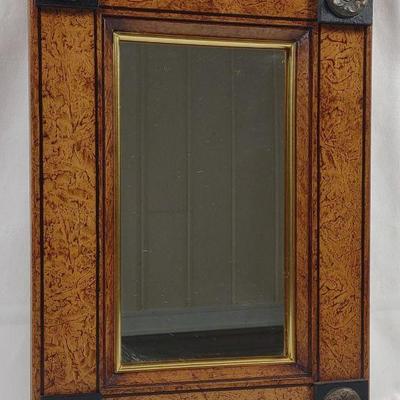 Small Rectangular Wooden Framed Mirror