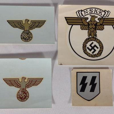4 German Third Reich Insignia Decals