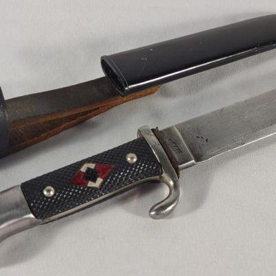 WWII German Hitler Youth HJ Knife & Scabbard