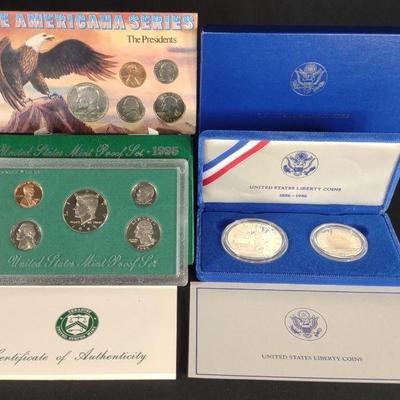 1986 US Liberty Coins 1995 Mint Proof & Americana