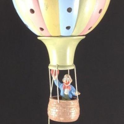 Vintage Ceramic Hanging Hot Air Balloon Light