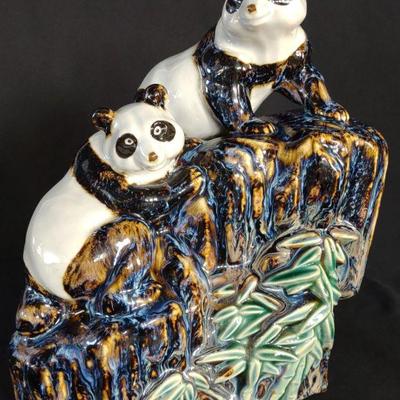 Vintage Ceramic Panda Bear Figure