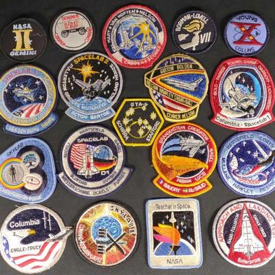 18 Vintage NASA Patches