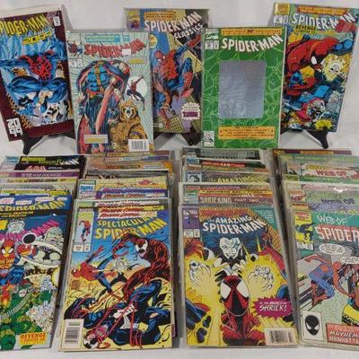 Collection of 1990s Marvel Spiderman Comic Books