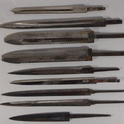 9 WWII German Dagger Blades (Hewer, DLV Eickhorn)