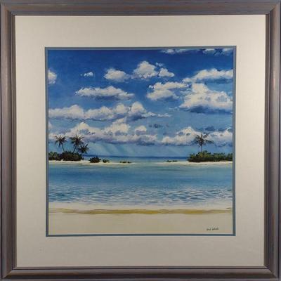 Rick Novak Caribbean Palms Art Print in Frame