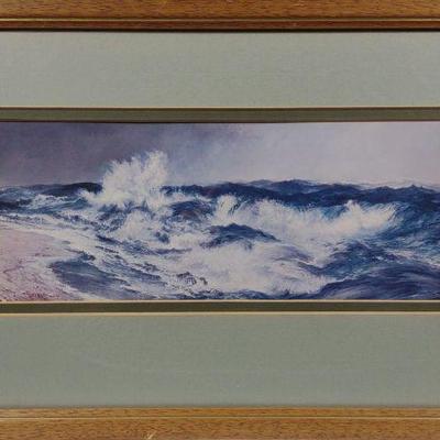 Thomas Moran The Much Resounding Sea Framed Print
