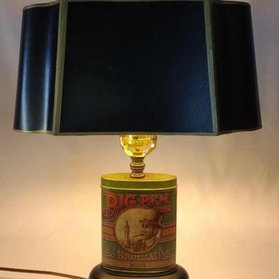 Big Ben Cigar Tin Table Lamp