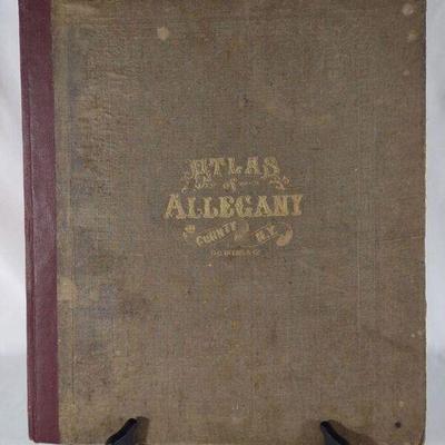 1869 Atlas of Allegany County New York Book